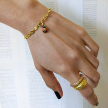 Load image into Gallery viewer, 14K Yellow Gold Enamel Lady Bug Charm