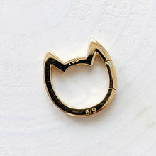 Load image into Gallery viewer, Edition 5 of 9: 18K Yellow Gold Eye of the Cat Mid-Century Diamond Charm Enhancer