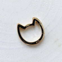 Load image into Gallery viewer, Edition 4 of 9: 18K Yellow Gold Eye of the Cat Mid-Century Diamond Charm Enhancer