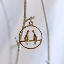 Load image into Gallery viewer, Vintage 14K Yellow Gold LoveBirds Charm