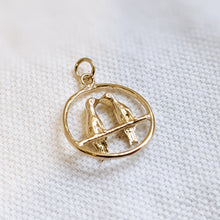 Load image into Gallery viewer, Vintage 14K Yellow Gold LoveBirds Charm