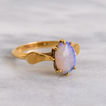 Load image into Gallery viewer, 18K Yellow Gold Opal Solitaire Ring