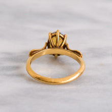 Load image into Gallery viewer, 18K Yellow Gold Opal Solitaire Ring