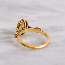 Load image into Gallery viewer, 18K Yellow Gold Opal Solitaire Ring
