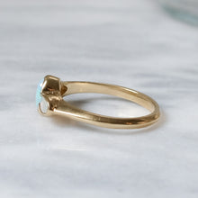 Load image into Gallery viewer, Vintage 9K Yellow Gold 3-Stone Opal Ring