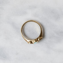Load image into Gallery viewer, Vintage 9K Yellow Gold 3-Stone Opal Ring