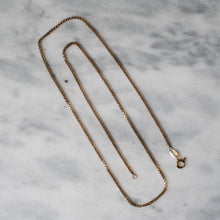 Load image into Gallery viewer, 18.5 inch 18K Yellow Gold Box Chain
