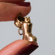 Load image into Gallery viewer, Vintage 9K Yellow Gold Puss in Boots Charm
