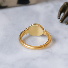 Load image into Gallery viewer, 14K Yellow Gold Cabochon Sapphire Ring
