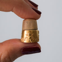 Load image into Gallery viewer, Antique 14K Yellow and Rose Gold Cherub Thimble
