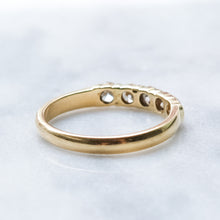 Load image into Gallery viewer, Contemporary Vintage 18K Yellow Gold 5-Stone Diamond Band
