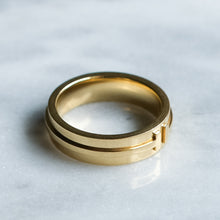 Load image into Gallery viewer, Vintage 18K Yellow Gold Tiffany &amp; Co. &quot;T&quot; Wide Band Ring
