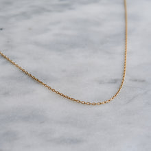 Load image into Gallery viewer, Vintage French 19&quot; Delicate Biker-Link Chain
