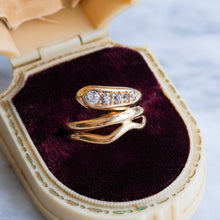 Load image into Gallery viewer, Antique Diamond Coiled Snake Ring
