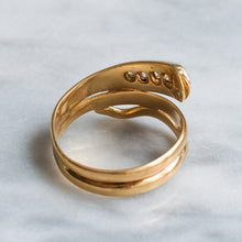Load image into Gallery viewer, Antique Diamond Coiled Snake Ring
