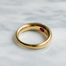 Load image into Gallery viewer, Vintage Flush-Set Ruby Ring
