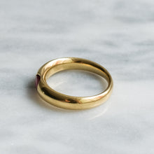 Load image into Gallery viewer, Vintage Flush-Set Ruby Ring
