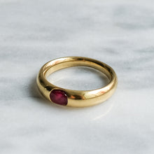Load image into Gallery viewer, Vintage Flush-Set Ruby Ring
