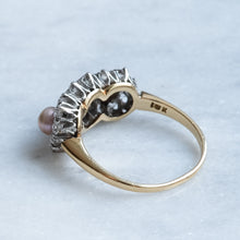 Load image into Gallery viewer, Edwardian Natural Pearls and Diamond Ring
