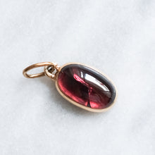 Load image into Gallery viewer, Antique Edwardian 9K Rose Gold Garnet Pendant
