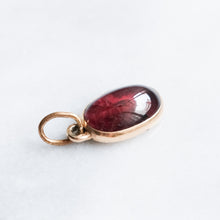 Load image into Gallery viewer, Antique Edwardian 9K Rose Gold Garnet Pendant
