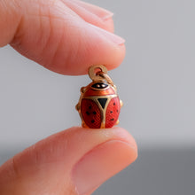 Load image into Gallery viewer, Vintage Lucky Ladybug / Ladybird Charm
