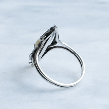 Load image into Gallery viewer, Art Nouveau Ginkgo Leaf Pearl Ring by Paul Dumont
