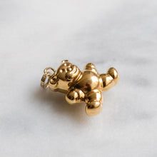 Load image into Gallery viewer, Vintage Puffy Dual Sided Teddy Bear Pendant / Charm
