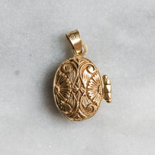 Load image into Gallery viewer, Vintage Tiny Embossed Locket Pendant

