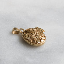 Load image into Gallery viewer, Vintage Tiny Embossed Locket Pendant
