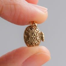 Load image into Gallery viewer, Vintage Tiny Embossed Locket Pendant
