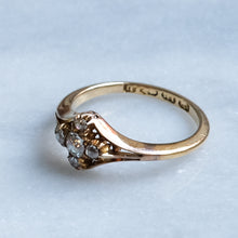 Load image into Gallery viewer, Antique Victorian Petite Floral Old Cut Diamond Ring
