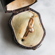 Load image into Gallery viewer, Antique Victorian era Rose-Cut Diamond Coiled Snake Ring
