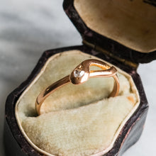 Load image into Gallery viewer, Antique Victorian era Rose-Cut Diamond Coiled Snake Ring
