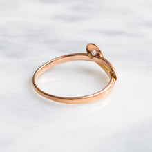 Load image into Gallery viewer, Antique Victorian era Rose-Cut Diamond Coiled Snake Ring

