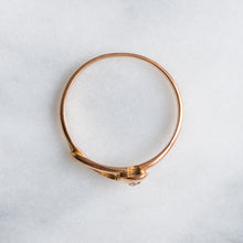 Load image into Gallery viewer, Antique Victorian era Rose-Cut Diamond Coiled Snake Ring
