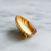 Load image into Gallery viewer, Antique Scallop Shell with Pearl Brooch
