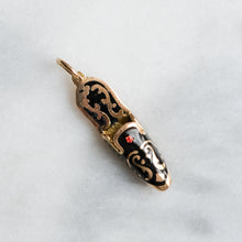 Load image into Gallery viewer, Vintage Enamel Babouche Slipper Charm
