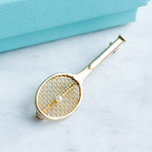 Load image into Gallery viewer, Vintage Pearl Tennis Racket Brooch by Tiffany &amp; Co.
