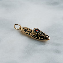 Load image into Gallery viewer, Vintage Enamel Babouche Slipper Charm
