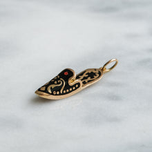 Load image into Gallery viewer, Vintage Enamel Babouche Slipper Charm
