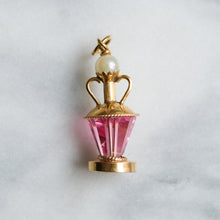 Load image into Gallery viewer, Vintage French Pearl and Pink Resin Amphora Pendant
