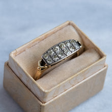 Load image into Gallery viewer, Vintage Retro 1940s Double Row Diamond Ring
