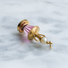 Load image into Gallery viewer, Vintage French Pearl and Pink Resin Amphora Pendant

