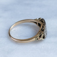 Load image into Gallery viewer, Vintage Retro 1940s Double Row Diamond Ring
