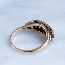 Load image into Gallery viewer, Vintage Retro 1940s Double Row Diamond Ring
