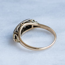 Load image into Gallery viewer, Vintage Retro 1940s Double Row Diamond Ring
