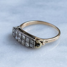 Load image into Gallery viewer, Vintage Retro 1940s Double Row Diamond Ring
