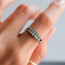 Load image into Gallery viewer, Vintage Retro 1940s Double Row Diamond Ring
