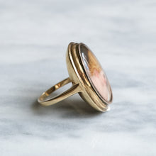 Load image into Gallery viewer, Antique Victorian 10K Rose Gold Miniature Portrait Ring
